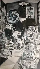 Pablo Picasso, The artist at Work, Oil on canvas