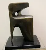 Alfredo Halegua, The Breaker, 1964, Patinated bronze statue signed "AH" at base
