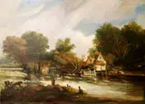 The Lonely Fisherman by English School, Oil on canvas, sold Dec 2024