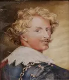Northern European School, Portrait of Sir Anthony Van Dyck, Gouache and watercolor on vellum