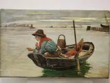 Antonio Ermolao Paoletti, Young Fisherman, Oil on canvas