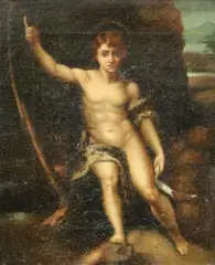 Raphael, Saint John the Baptist in the Wilderness, Oil on canvas
