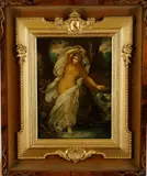 The Bath of Venus by French School, Oil on a porcelain plaque, sold Jan 2025
