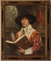 Alex de Andreis, Portrait of a Cavalier, Oil on canvas