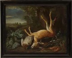 Pieter Andreas Rijsbrack, After the Hunt, Late 18th / early 19th century oil on canvas