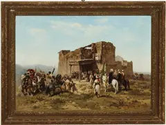Georges Washington, La Rencontre des Cavaliers, Oil on canvas