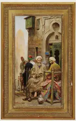 Fabio Fabbi, The Afternoon Smoke, circa 1888, Oil on canvas