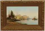 František Hanus Herink, Beirut Viewed from the Foreshore, Oil on canvas