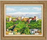 Felix Nunez Molinero, View of the Alhambra, Oil on canvas