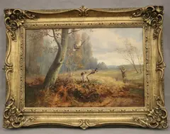 William Fulton Brown, The Pheasant Shoot, Oil on canvas
