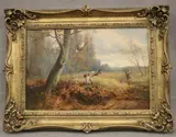 William Fulton Brown, The Pheasant Shoot, Oil on canvas