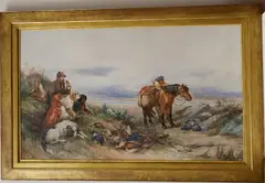 James Hardy, The Day's Bag, Watercolor on paper