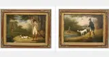 Francis Calcraft Turner, Two Works; A Pair of Shooting Scenes, Oil on canvas