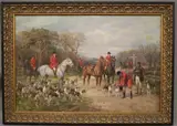 Heywood Hardy, Off to the Hunt, Oil on canvas