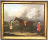 John Francis Sartorius, Hunstman and his Horse and Groom, 1784, Oil on canvas