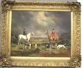 Raoul H. Millais, Before Setting off to the Meet, Oil on canvas