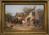 Heywood Hardy, A Glass Before the Start, Oil on canvas
