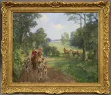 Lionel Edwards, Off to the Meet, Oil on canvas