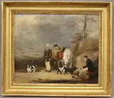 Francis Calcraft Turner, A Shooting Party, Oil on canvas