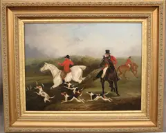 David Dalby, Hunting Scene, Oil on canvas