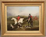 David Dalby, Hunting Scene, Oil on canvas