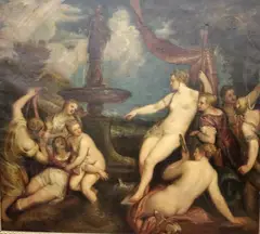 Titian, Diana and Callisto, Oil on canvas