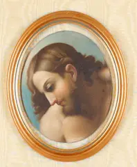 Carlo Maratta, The Head of Christ from the Baptism of Christ, Oil on board