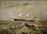 HMS Warrior by English School, Oil on canvas, sold Mar 2025