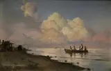 Lauritz Holst, Fishermen Returning Home, 1872, Oil on canvas