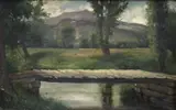A Massachusetts Landscape by American School, Oil on canvas, sold Mar 2025