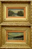 Two works: California Coastal Scenes by American School, Oil on board, sold Mar 2025