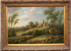 The Old Italian Fort by Garcia Negrete, Oil on canvas, sold Mar 2025