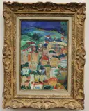 Colorful Urban View by Continental School, Oil on canvas, sold Mar 2025