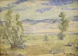 Arizona Landscape by American School, Oil on canvas, offered Mar 2025