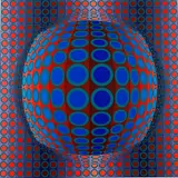 Victor Vasarely, Vega, circa 1972, Pencil numbered and signed at base