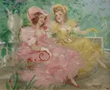 Marcel Bloch, Catching up on the News, Oil on board