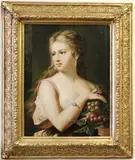 Alexander Nyulassy, Portrait of a Lady, half-length, Oil on canvas