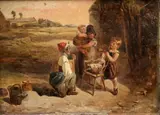 Thomas Bale, The Village Barber, 1869, Oil on panel