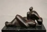 Alfredo Halegua, Beachgoer, circa 1960s, Note: This is not a bronze statue. . - Length (statue): 10.25 inches 75