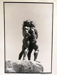 Tom Bianchi, Male Nudes Standing atop a Large Rock, [LGBTQ+ INTEREST], Ink numbered and signed at base