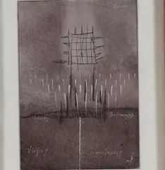 Eduardo Mejorada, Untitled (from Magenta Series), Oil on paper