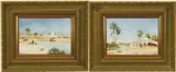 Two Works: Oriental Landscapes by English School, circa 1933, Oil on board, offered May 2025