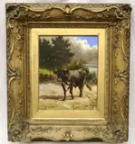 Emile Van Marcke De Lummen, Study of a Cow, circa 1890, Oil on canvas