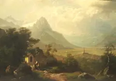 Arnold Schulten, The Mountain, 1869, Oil on canvas