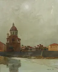 Cesare Riesch, Church of San Giovanni Battista del Cestello, Oil on canvas