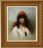 Italian School, Portrait of an Oriental Lady, Oil on canvas