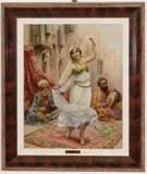 Fabio Fabbi, Oriental Dancer, Oil on canvas laid on board (