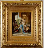 F Santos, The Harem Dancer, 1888, Santos 1888' (lower right). oil on panel