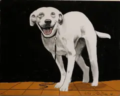 Arthur Cotton Moore, Happy Dog, 2016, Oil on board