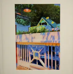 Geri Dibiase, Aqua Grill, Ink signed lower right hand corner